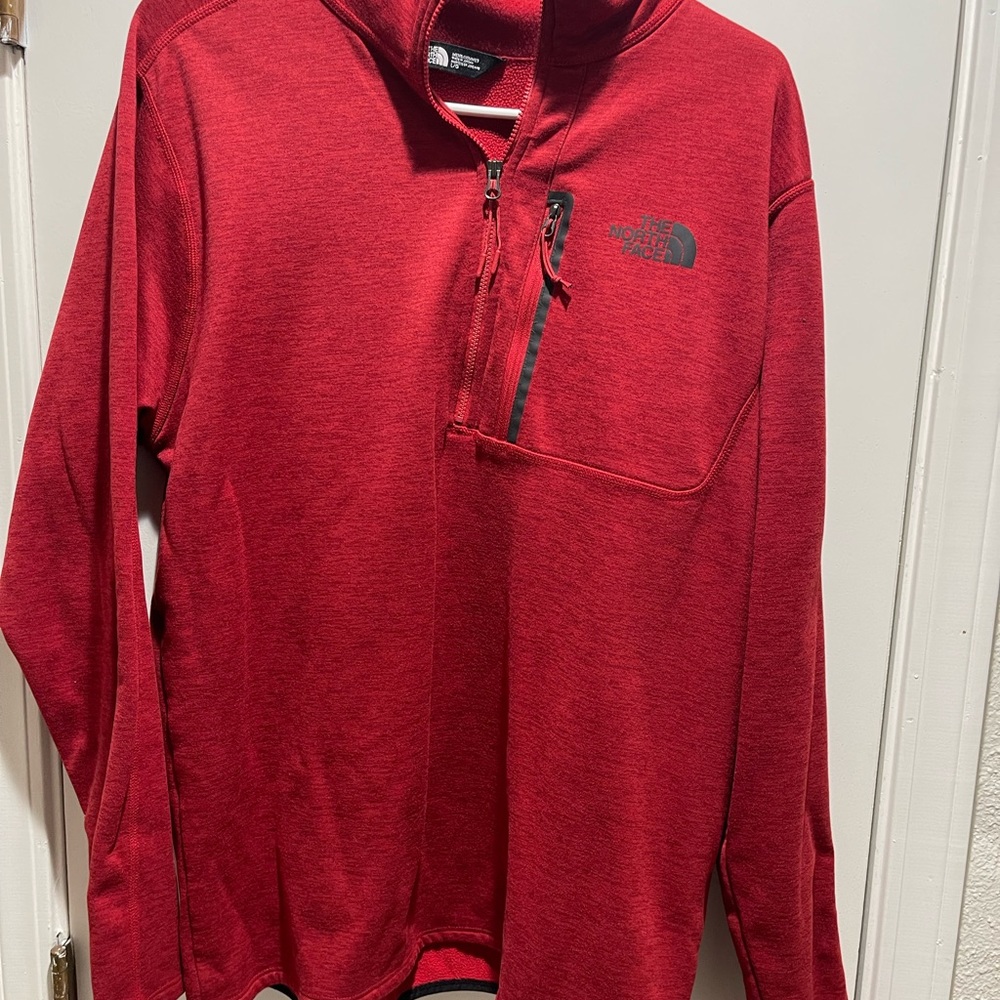 Large  The North Face 1/4 zip  pull over